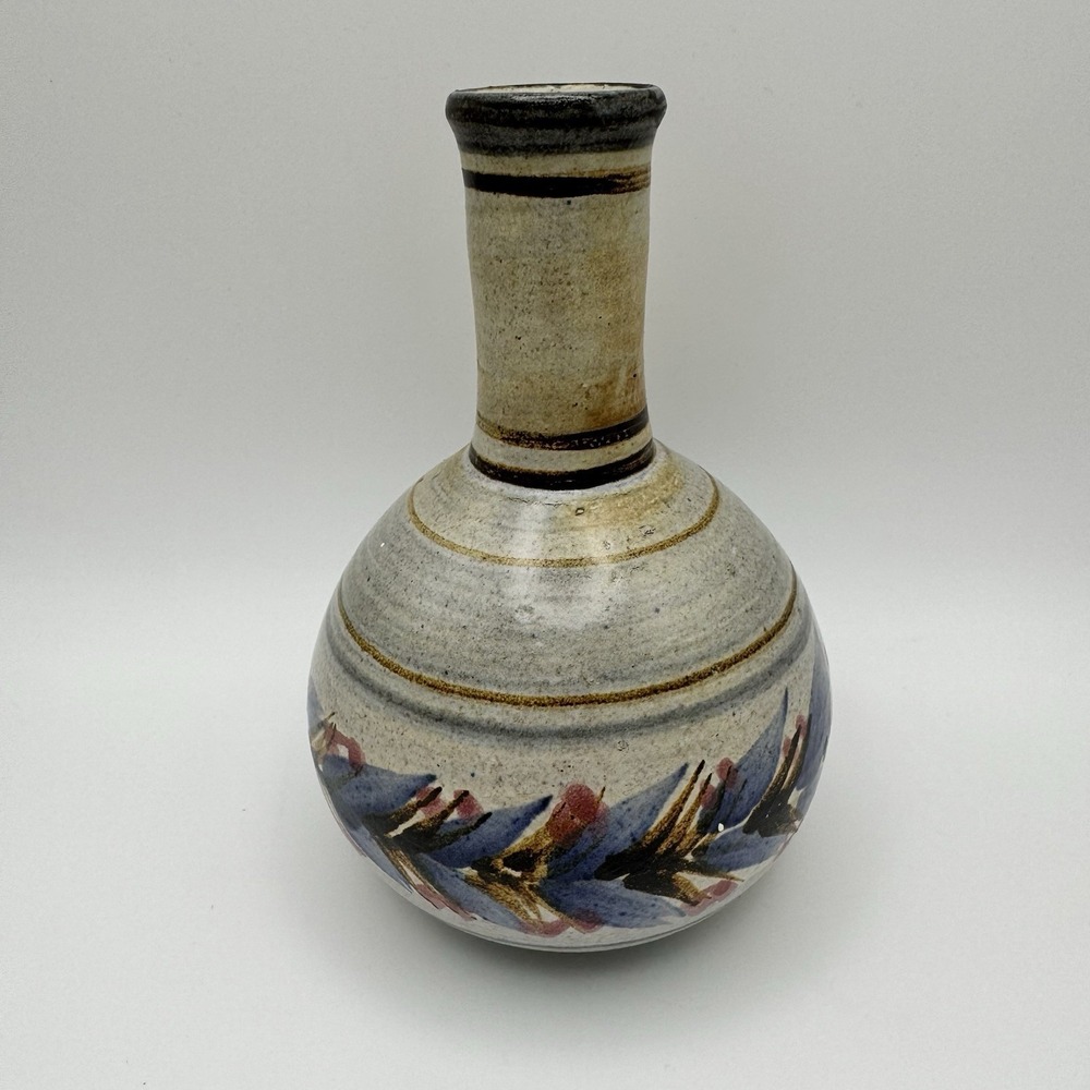 Studio Art Pottery Glazed Vase Signed